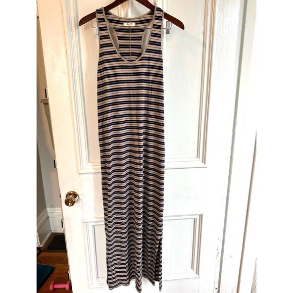 Madewell Racerback Striped Maxi Dress Sz Small - Picture 1 of 8